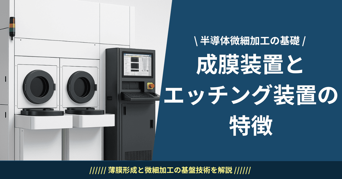 成膜装置とエッチング装置の特徴